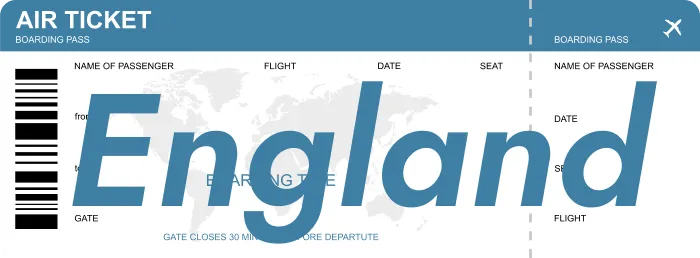 Englandのチケット